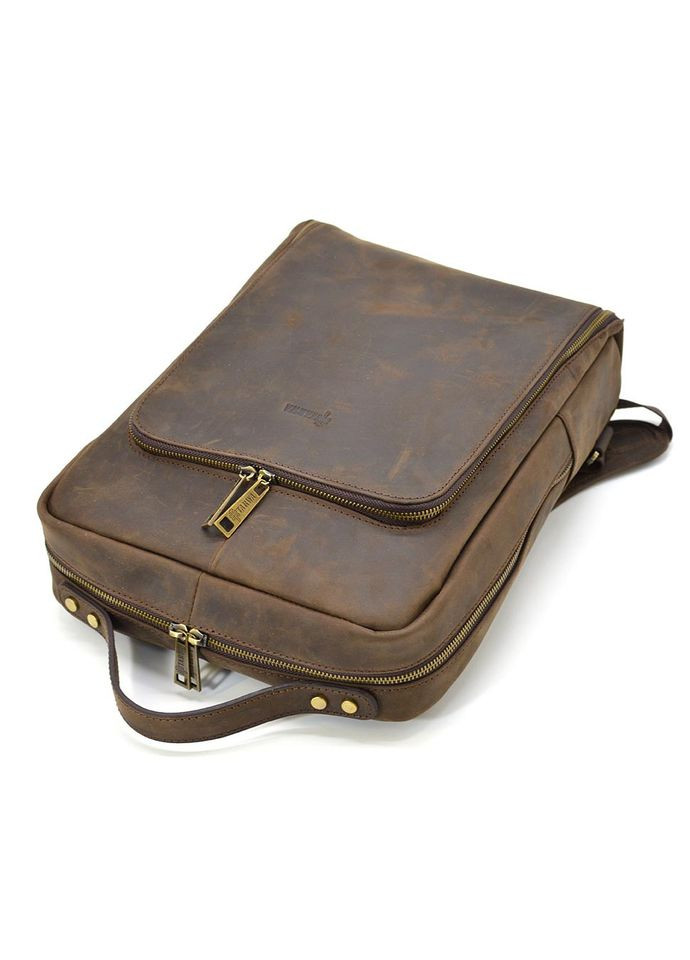 Шкіряний рюкзак для ноутбука 14" RC-1239-4lx коричнева crazy horse TARWA (298684070)