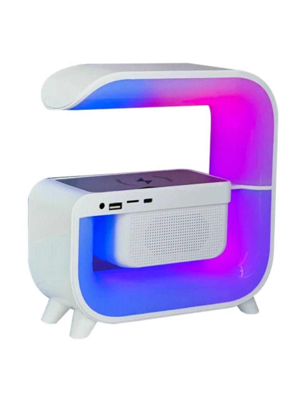 Ночник аккумуляторный с беспроводной зарядкой и колонкой No Brand RGB G3 (278369122)