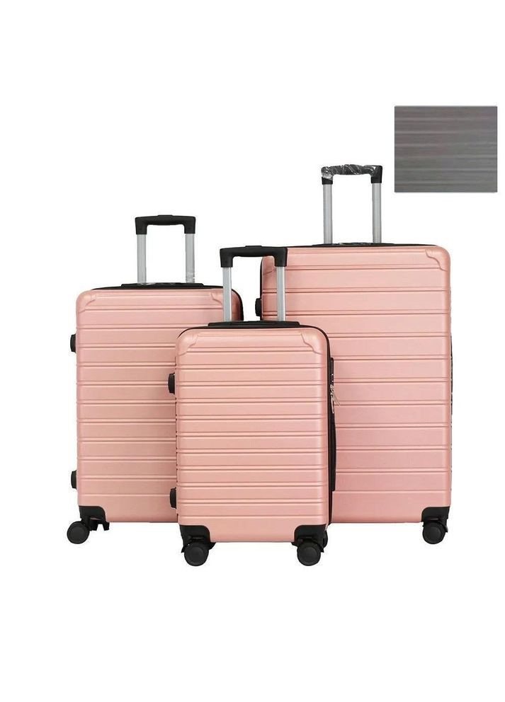 Набір валіз пластикових 18/22/26" зі знімними колесами 3 шт. R30888-Orange Stenson (317977343)