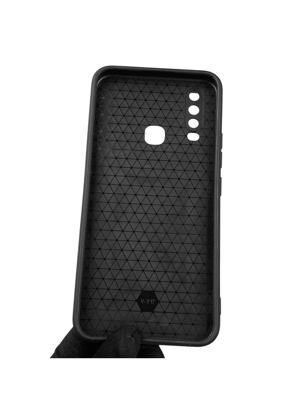 Чохол для Y11 броньований з кільцем-тримачем підставкою зі шторкою на віво у11 чорний rg1 Vivo (366230063)