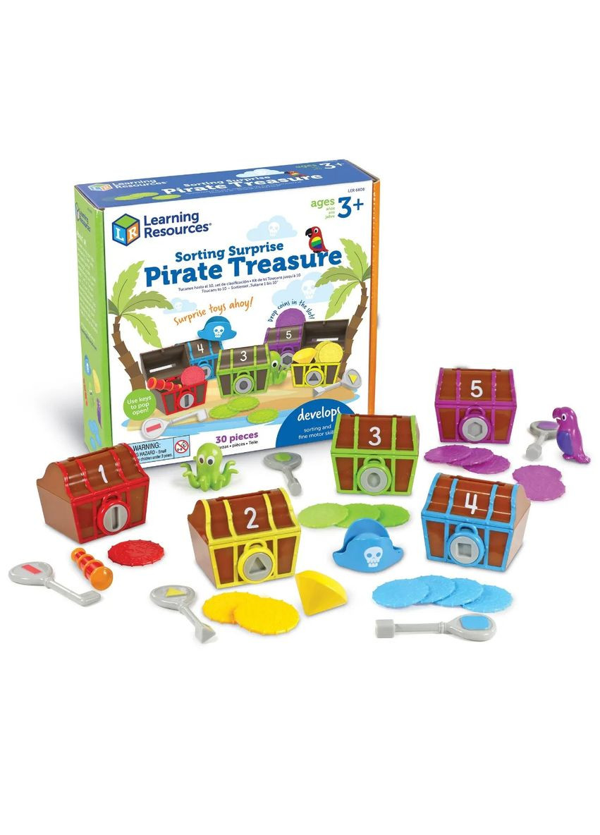 Игровой набор для сортировки и счета «Пиратские сокровища» Learning Resources (346392007)