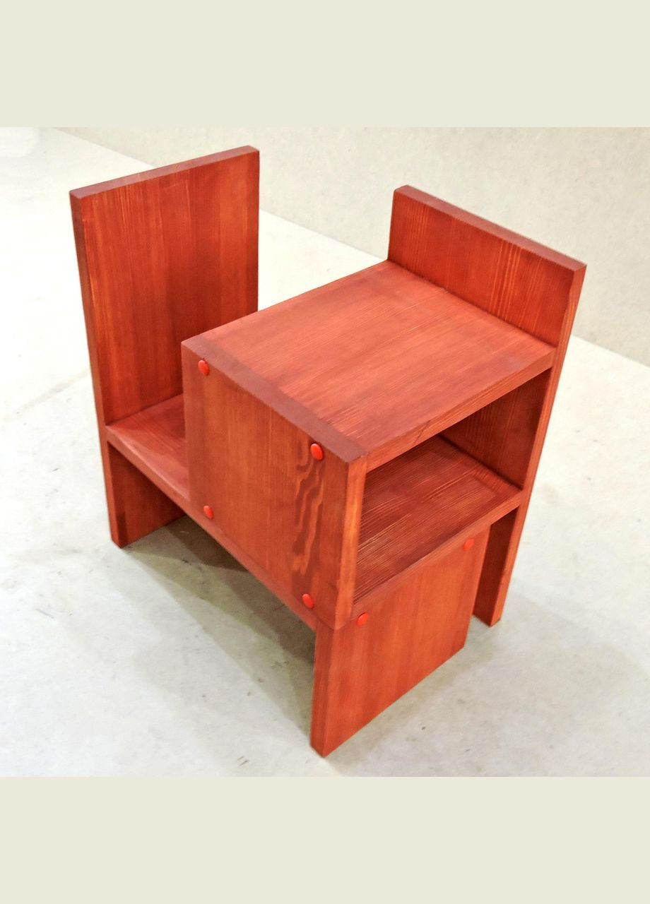 Настольная книжная полка из дерева Кассиль коралл (КПЛ-001614) No Brand (328415347)