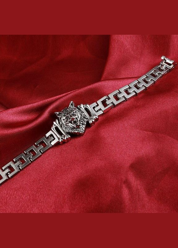 Чоловічий браслет з нержавіючої сталі Вовк Любов до свободи Сила зграї 19 см Fashion Jewelry (290114028)