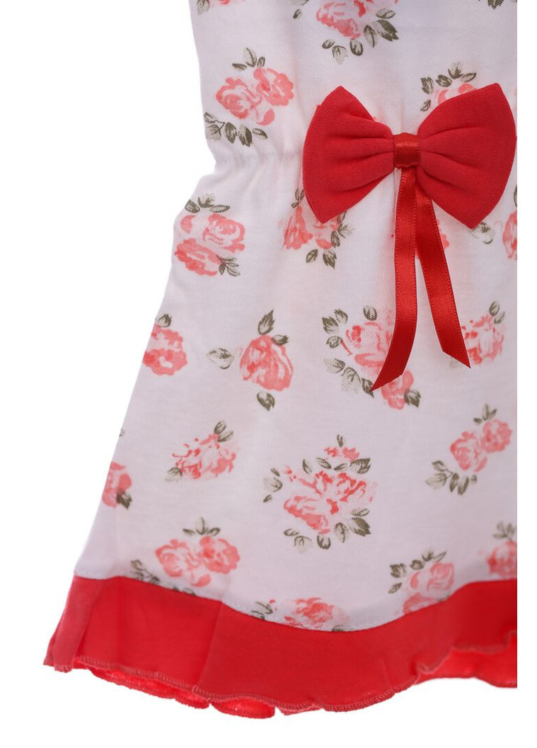 Червона сукня літня трикотажна в квіточки червона 68 см (38398) BABYKROHA (323469976)