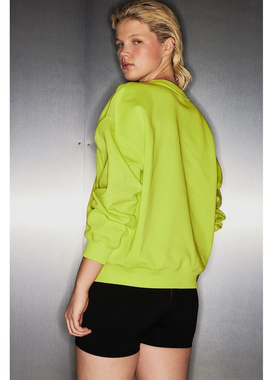 Салатовий світшот H&M (376407775)