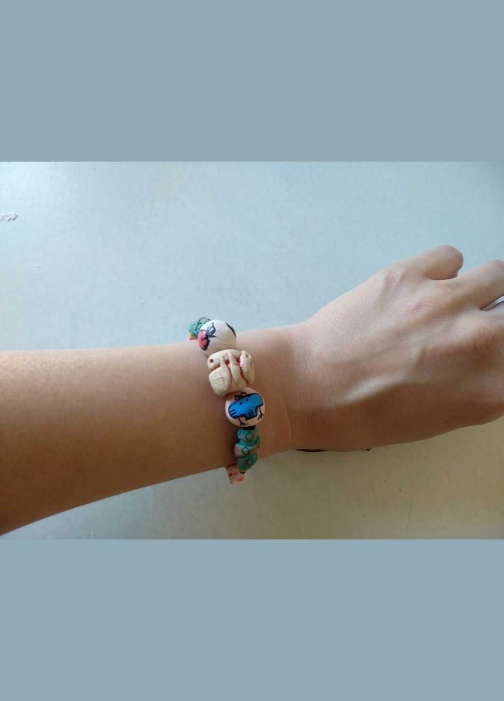 Керамічний браслет ручної роботи №1 Коти&Ангели (302450853)