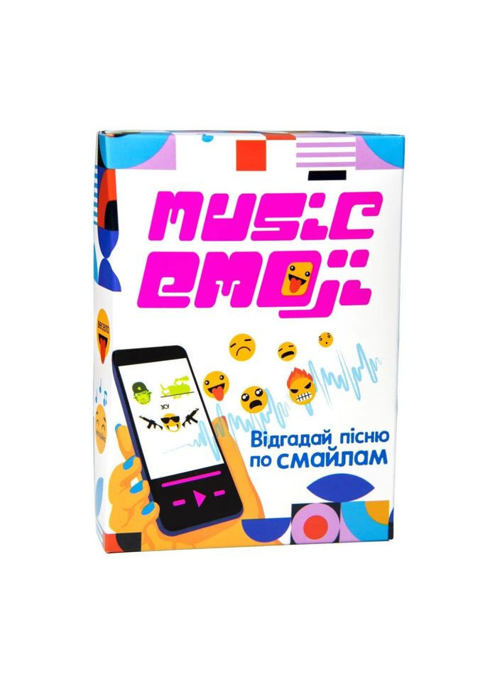 Настільна карткова гра "Music Emoji" 30249 українською мовою Strateg (304405452)