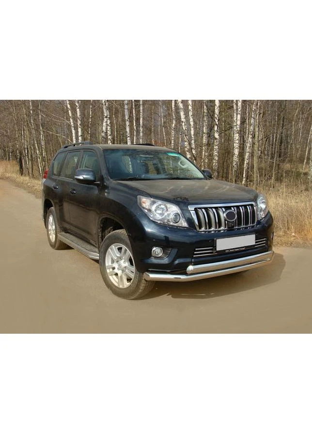 Передний защита ST014 (нерж) 60/60 мм для Toyota Land Cruiser Prado 150 2009-2023 гг CAN (389061051)