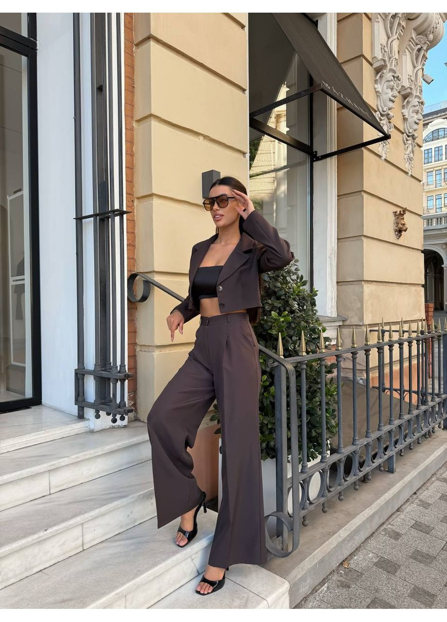 Жіночий костюм (жакет + брюки) Україна (360548394)