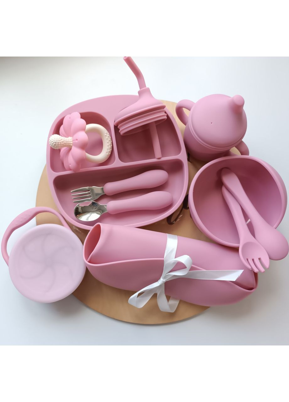 Набор посуды для малыша Блаш 11 шт Безопасная детская посуда Столовый набор для ребенка (0347) No Brand (368999841)