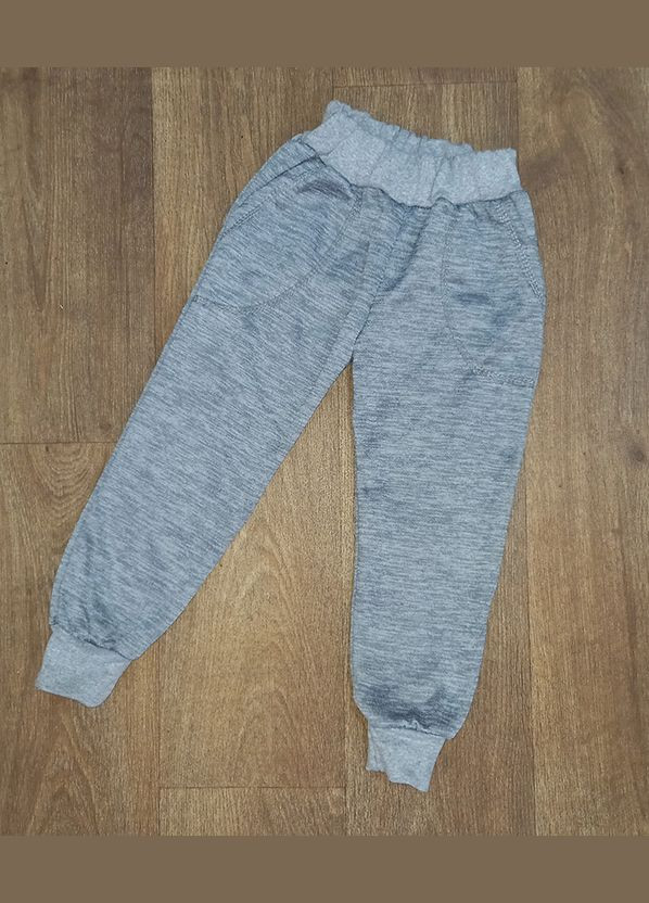 Дитячі теплі штани з кишенями, тринитка на флісі No Brand (315433757)