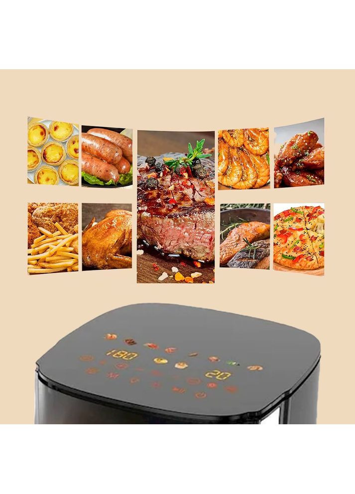 Аерофритюрниця для смаження без масла на 6.5л аерогриль мультипіч фритюрниця з антипригарним покриттям 2000Вт (FS3) Sokany (361385264)