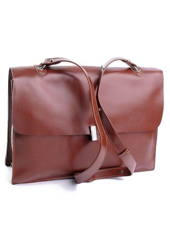 Сумка кожаная женская Шопер из натуральной кожи функциональная Коричневая NIUNIU (322410456)