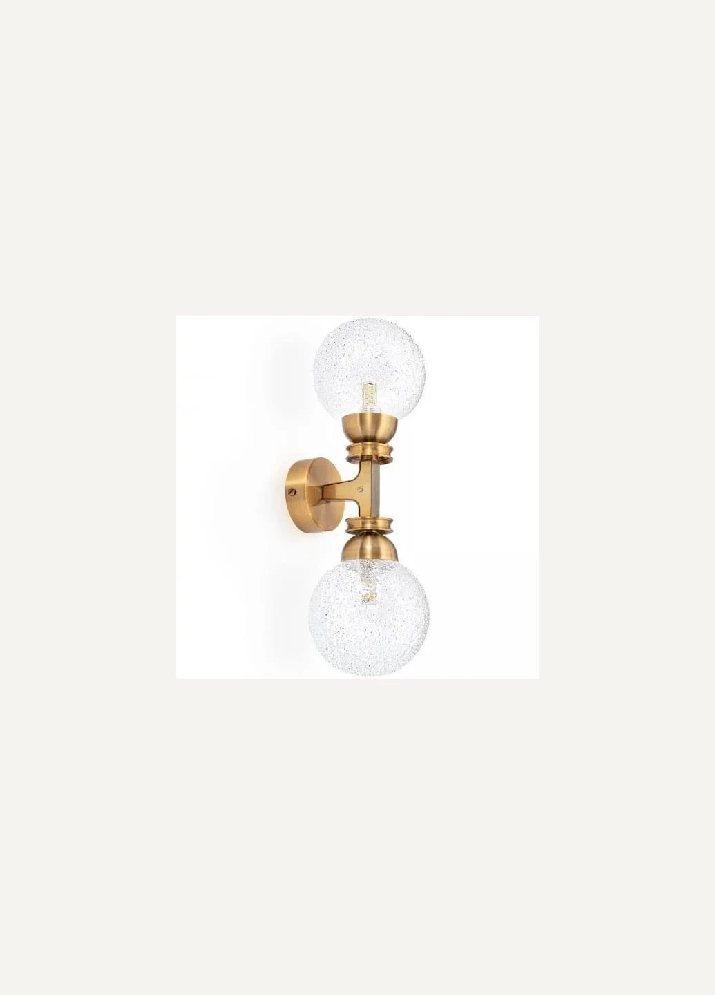 Бра Gold Ring со стеклянным плафоном Ice (WL-000103/GLD+ICE) Фабрика Едісона (398373303)