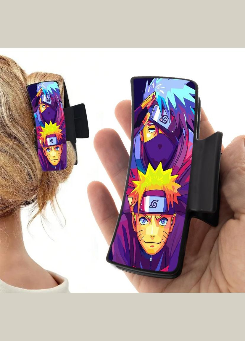 Заколка крабик для волос Аниме Наруто #0022 черный No Brand (315631394)