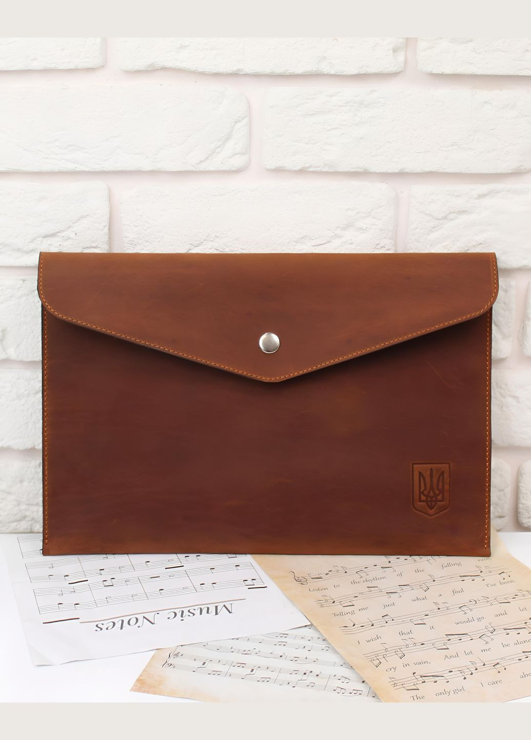 Папка для бумаги Crazy Horse натуральная кожа Коньячный STOK (301038423)