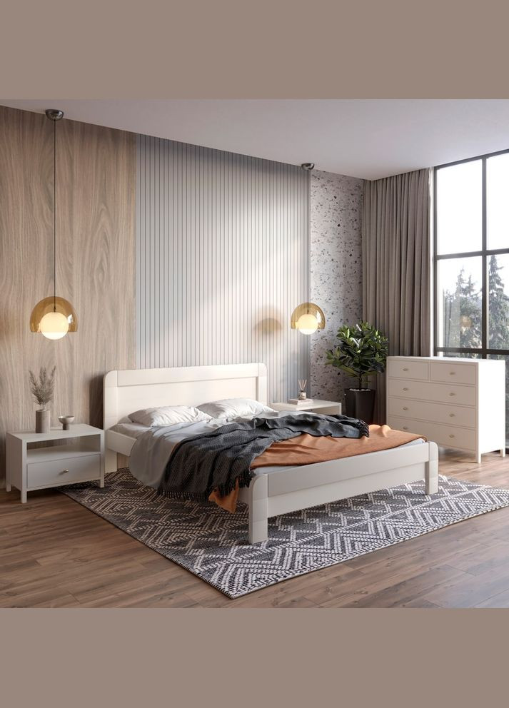 Двоспальне дерев'яне ліжко Тоскана Люкс (підйомний механізм) (S2005Y50R) 180х190 см (MBG-3040) Mebigrand (368279481)