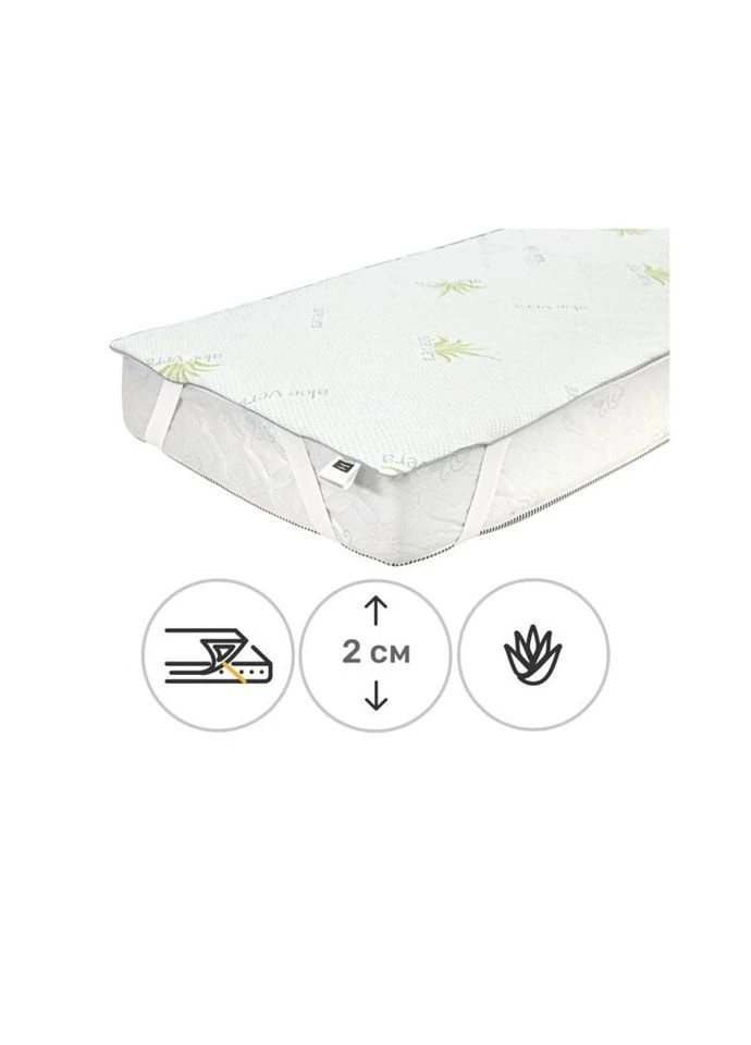 Наматрасник №1051 Alberto Тенсель (Modal) Strong Aloe Vera 90х190 см (2200001508934) Mirson (314954551)