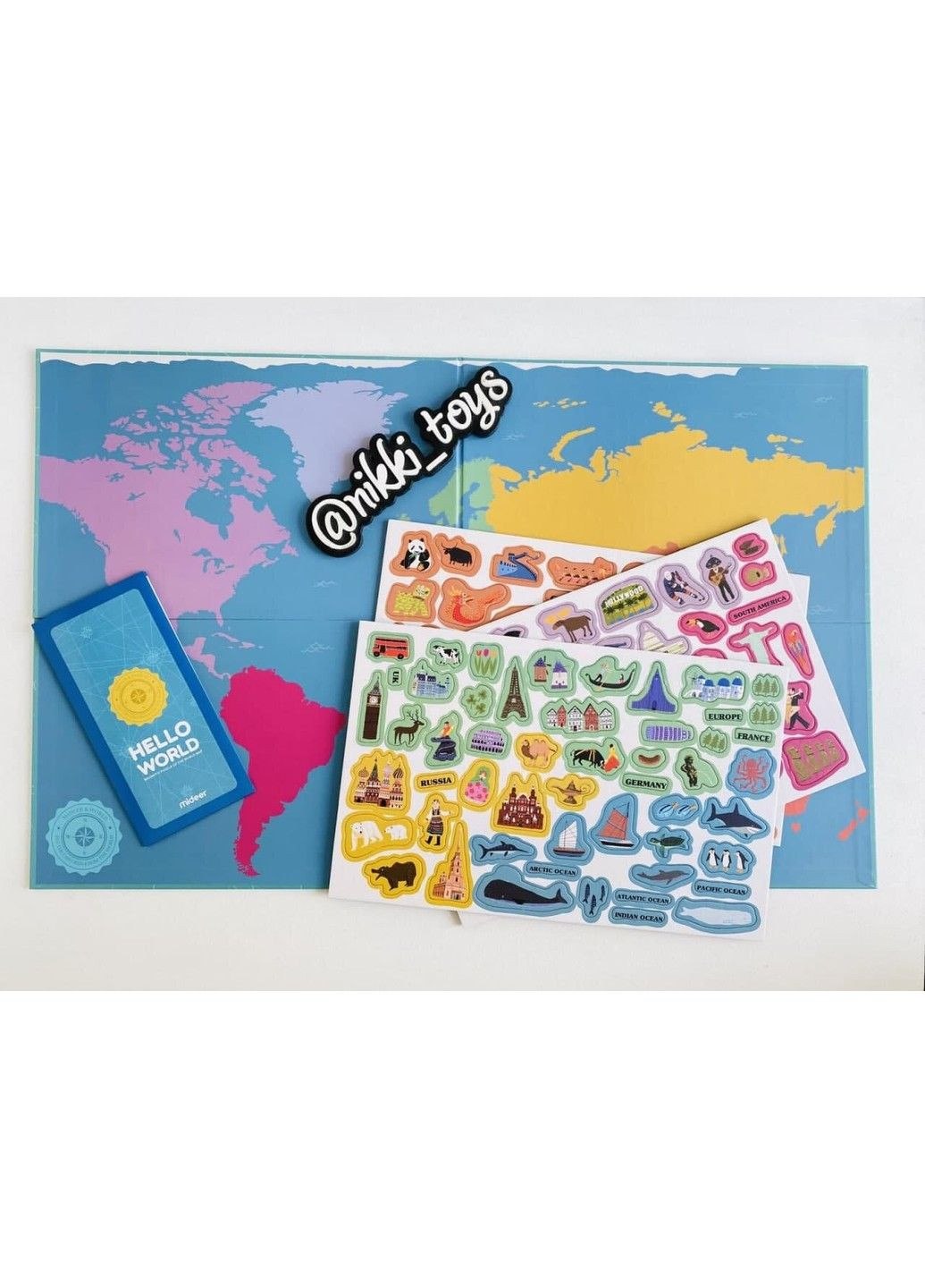 Магнітна карта світу "Hello World" MD 1018 MiDeer (297129251)