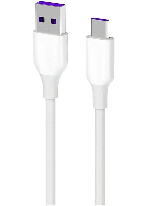 Кабель USB-A - USB-C Glow 1m White 2E (301466094)