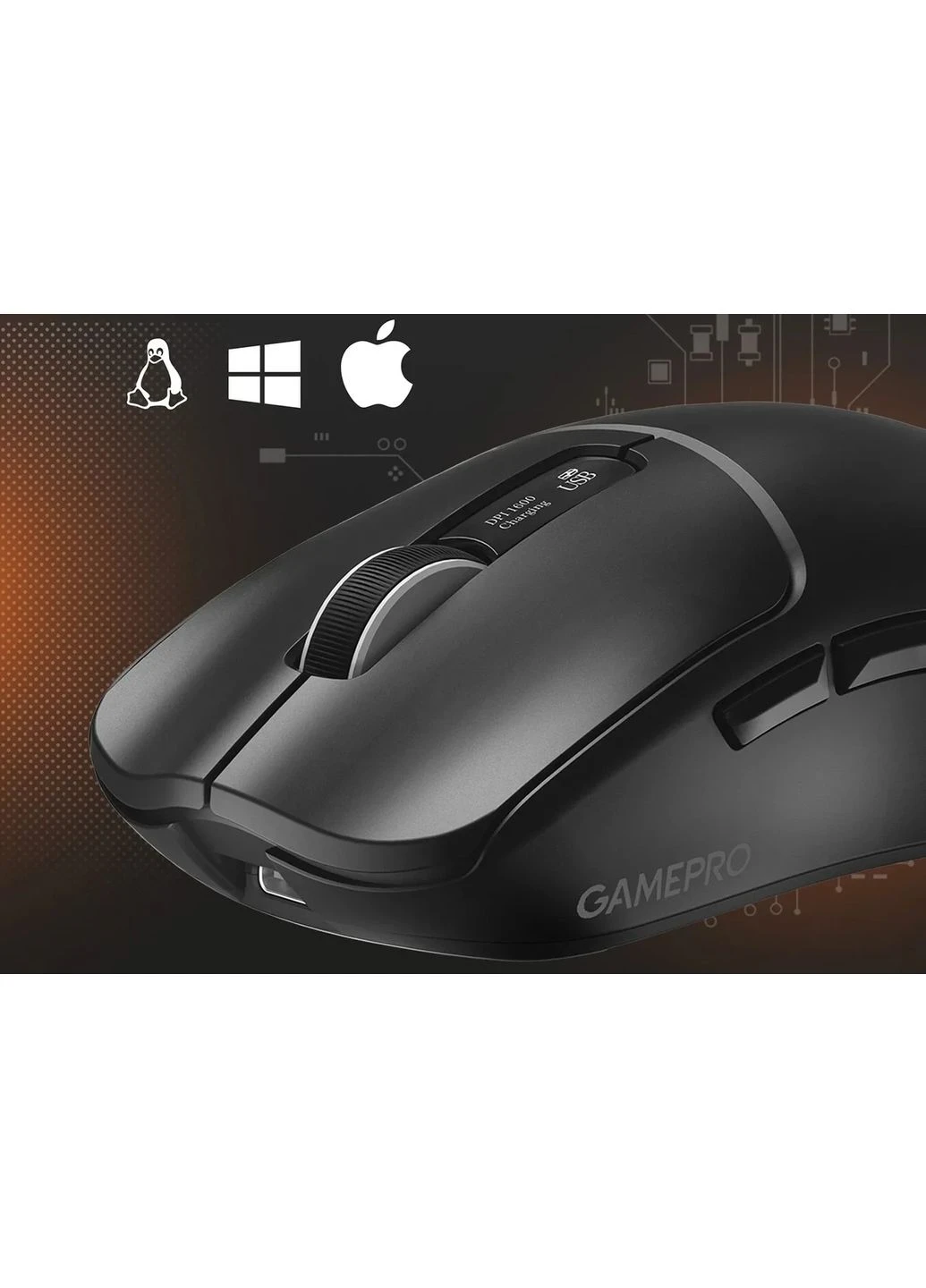 Bluetooth мышь Genesis Ranker Wireless/Bluetooth/USB Black (GM012B) UA GAMEPRO (391793285)
