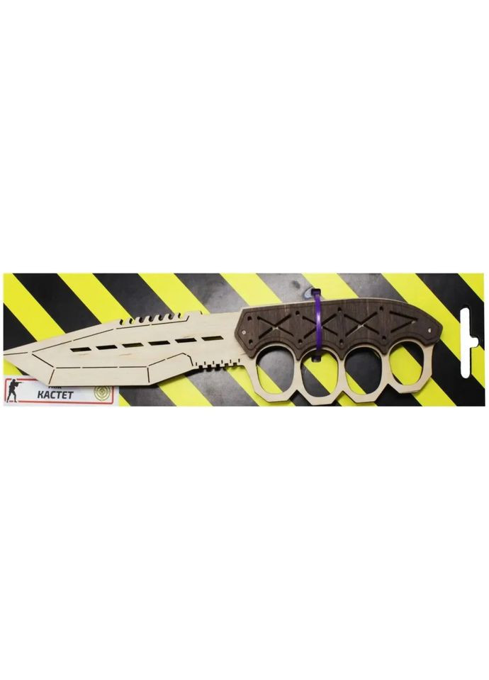 Ніж дерев'яний сувенірний "КАСТЕТ" KNU No Brand (366236835)