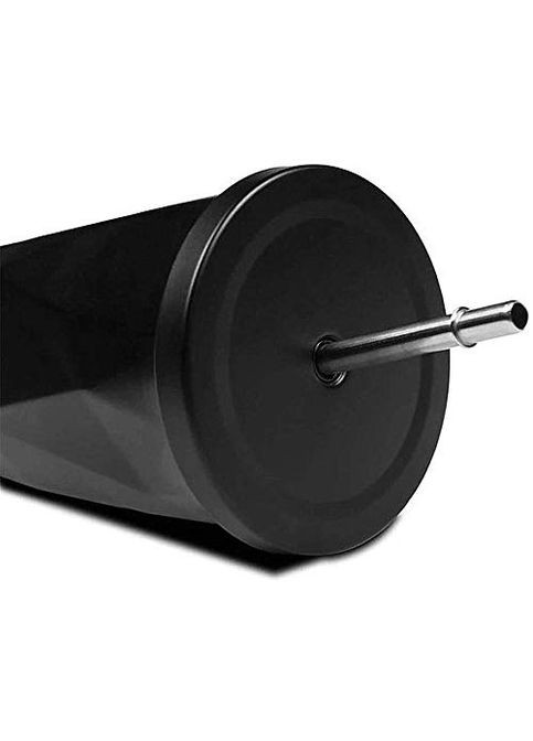 Металлический стакан с трубочкой Diamond 500 мл, черный More (299914618)