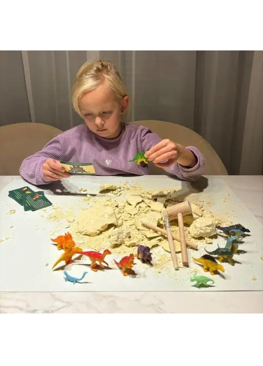 Дитячий ігровий розвивальний навчальний набір комплект розкопки яйце динозавра 12 динозавриків (478800-Prob) Unbranded (312149484)