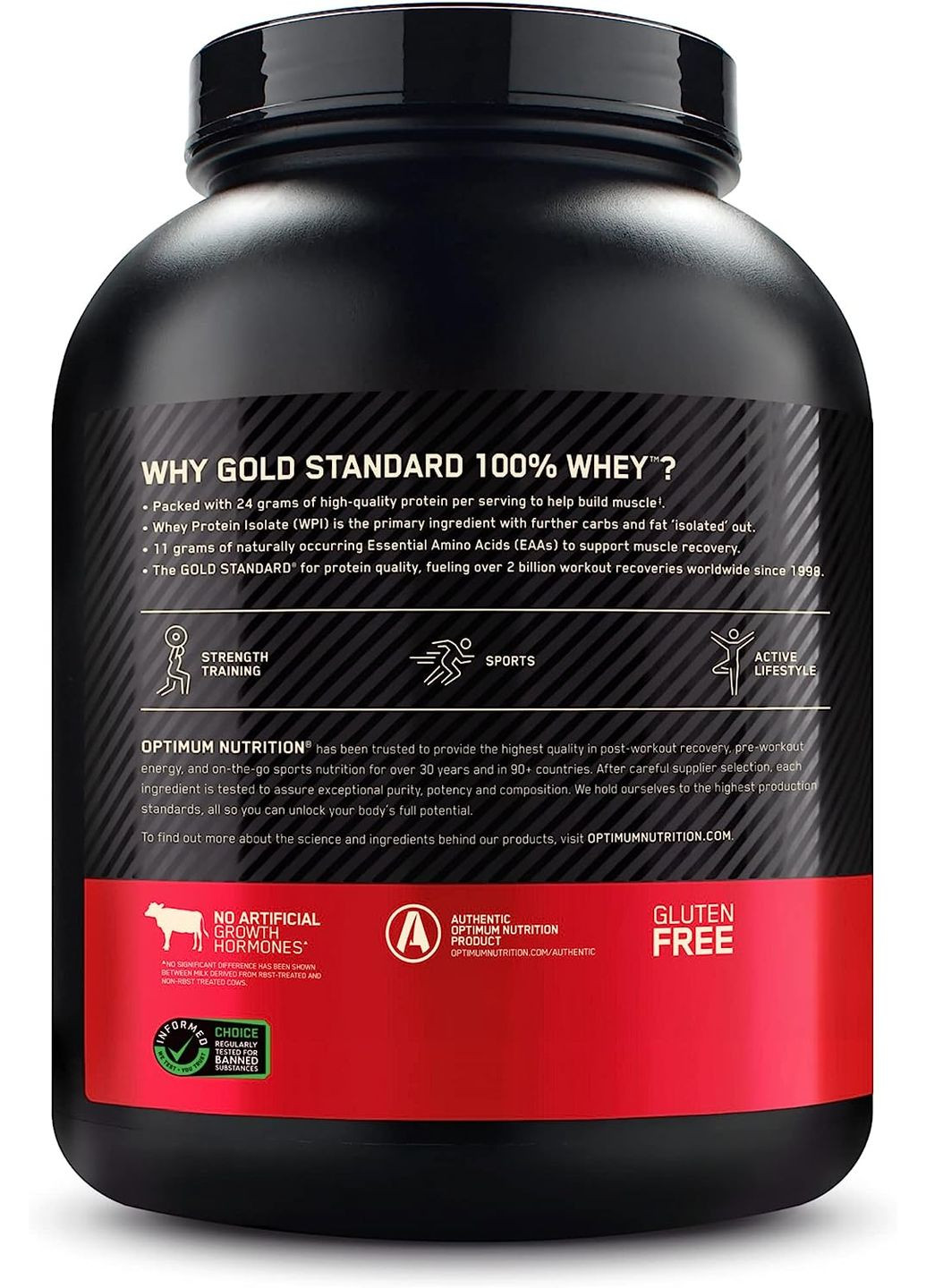 Протеїн сироватковий ізолят 100% Whey Gold Standard (2270 гр) Клубникабанан Optimum Nutrition (278773930)