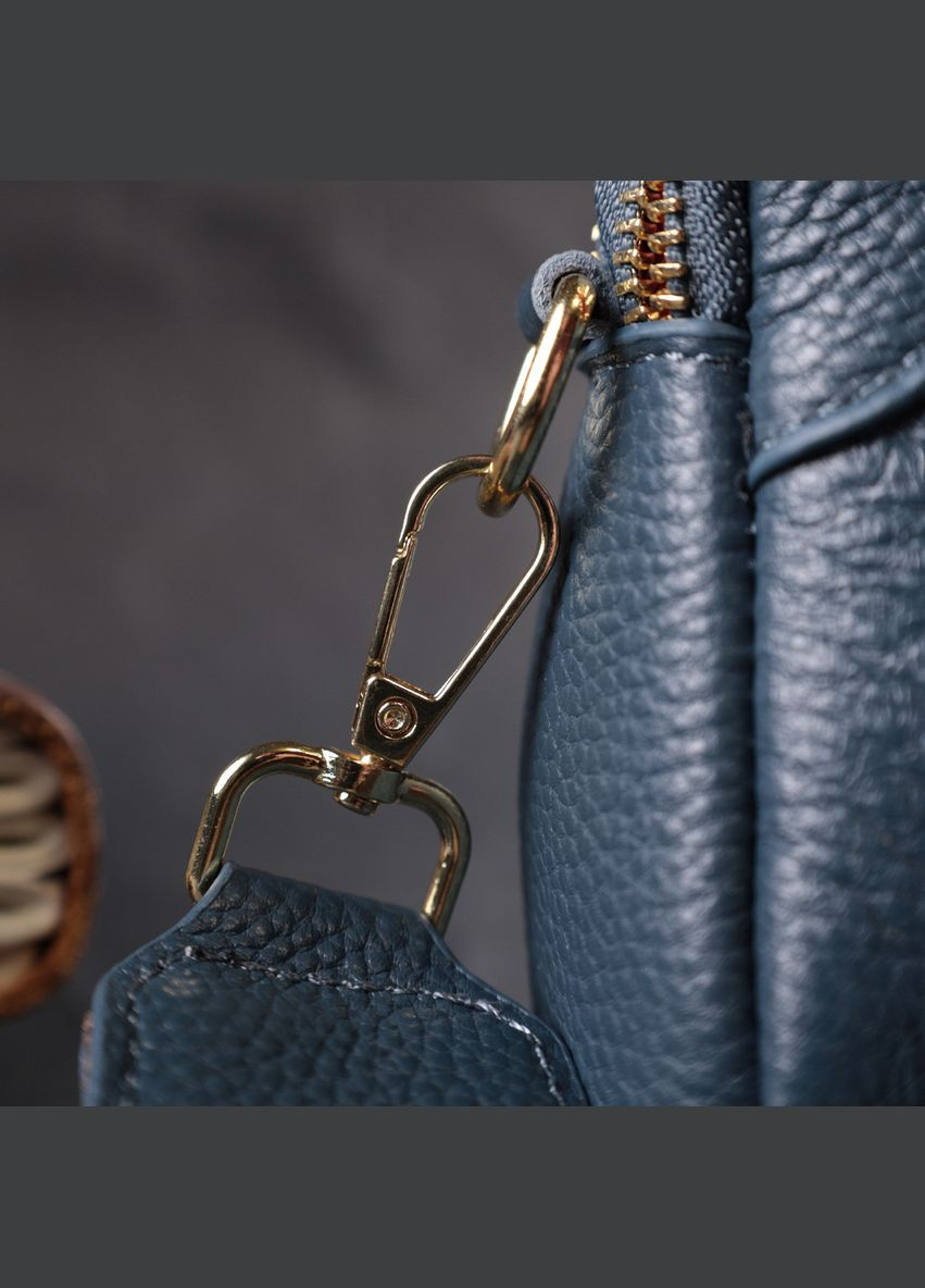 Сумка через плече жіноча на два відділення шкіряна 22355 Vintage (302008051)