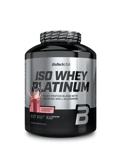 Сироватковий ізолят Iso Whey Platinum, 1.8 кг - Полуниця Biotechusa (401804486)