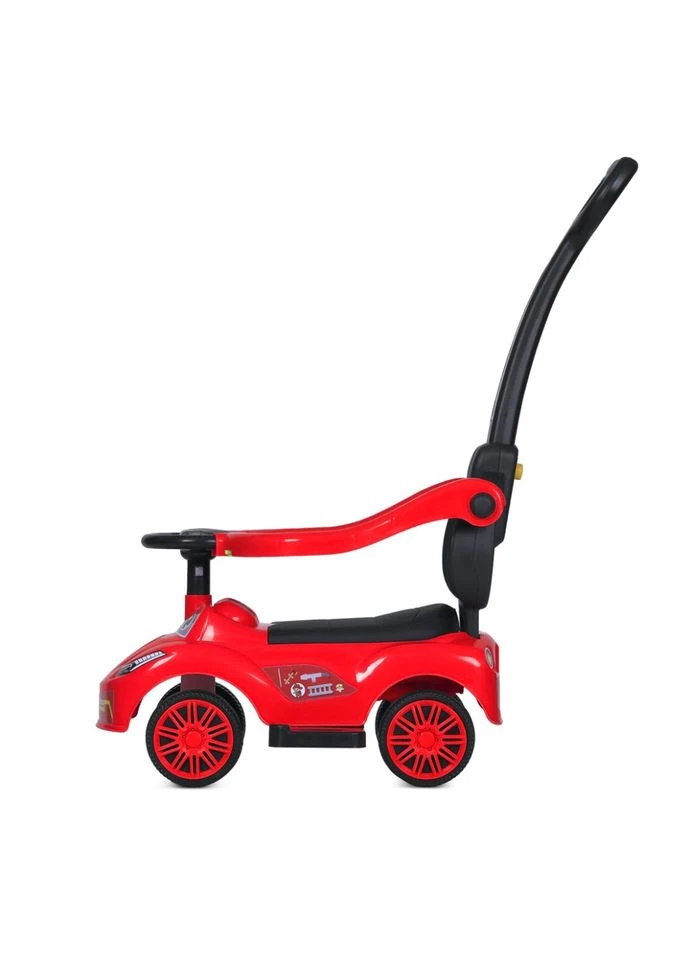 Детская каталка-толокар M 5763L-3 красный, c родительской ручкой No Brand (386617993)