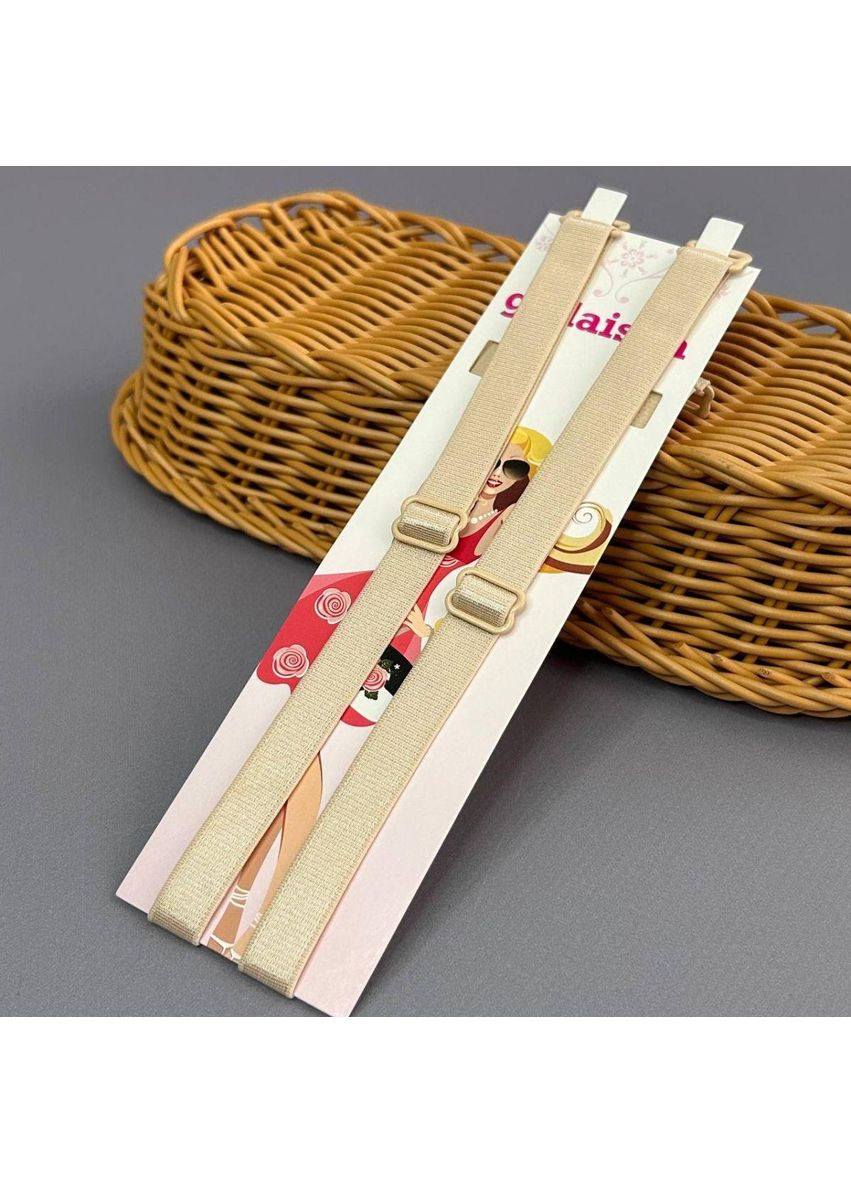 12 мм комплект бретелів для білизни - бежевий Plus-plus (352747480)