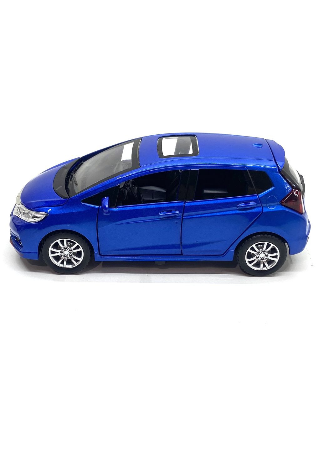 Машинка металлическая TK Union Honda fit 1:32 свет звук открываются двери Синяя (GT-04600) TK Union Group (301421792)