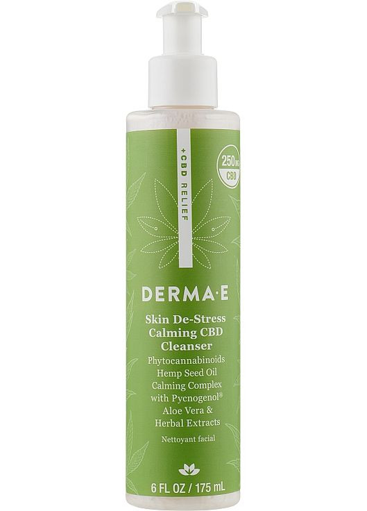 Успокаивающее средство для умывания Skin De-Stress Calming CBD Cleanser 175ml (864512-33130) Derma E (368629822)