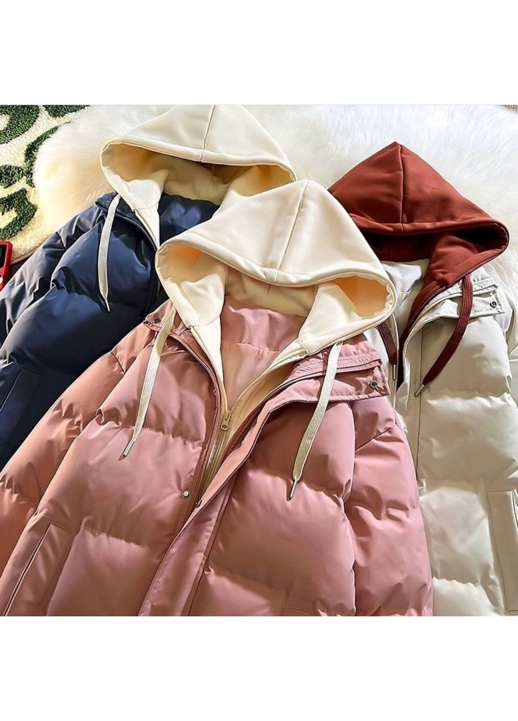 Розовый зимний Пуховик Україна