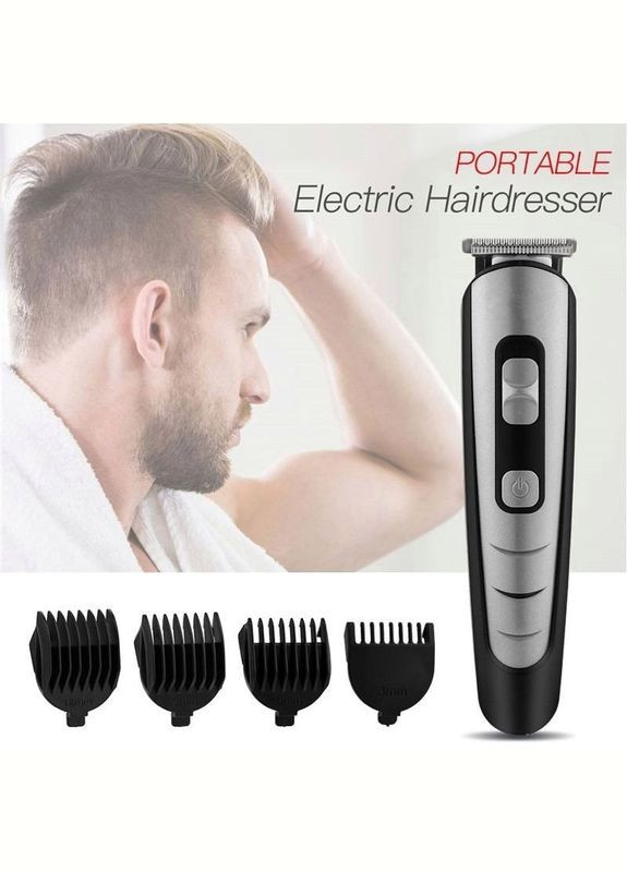 Професійна машинка тример універсальний для стриження волосся бороди та вусів акумуляторна GM-6113 Geemy (306716750)