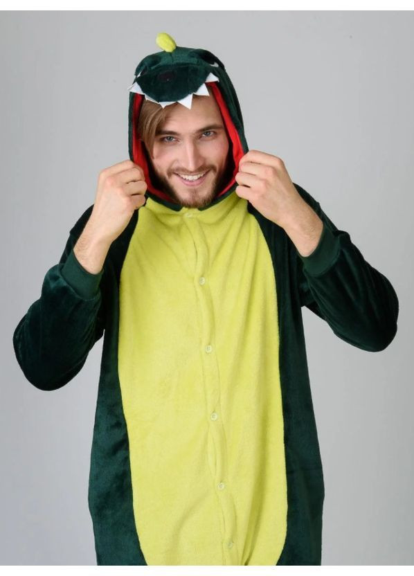 Піжама кігурумі Зелений дракон (динозавр) XL (175-185 см) Jamboo (369669399)