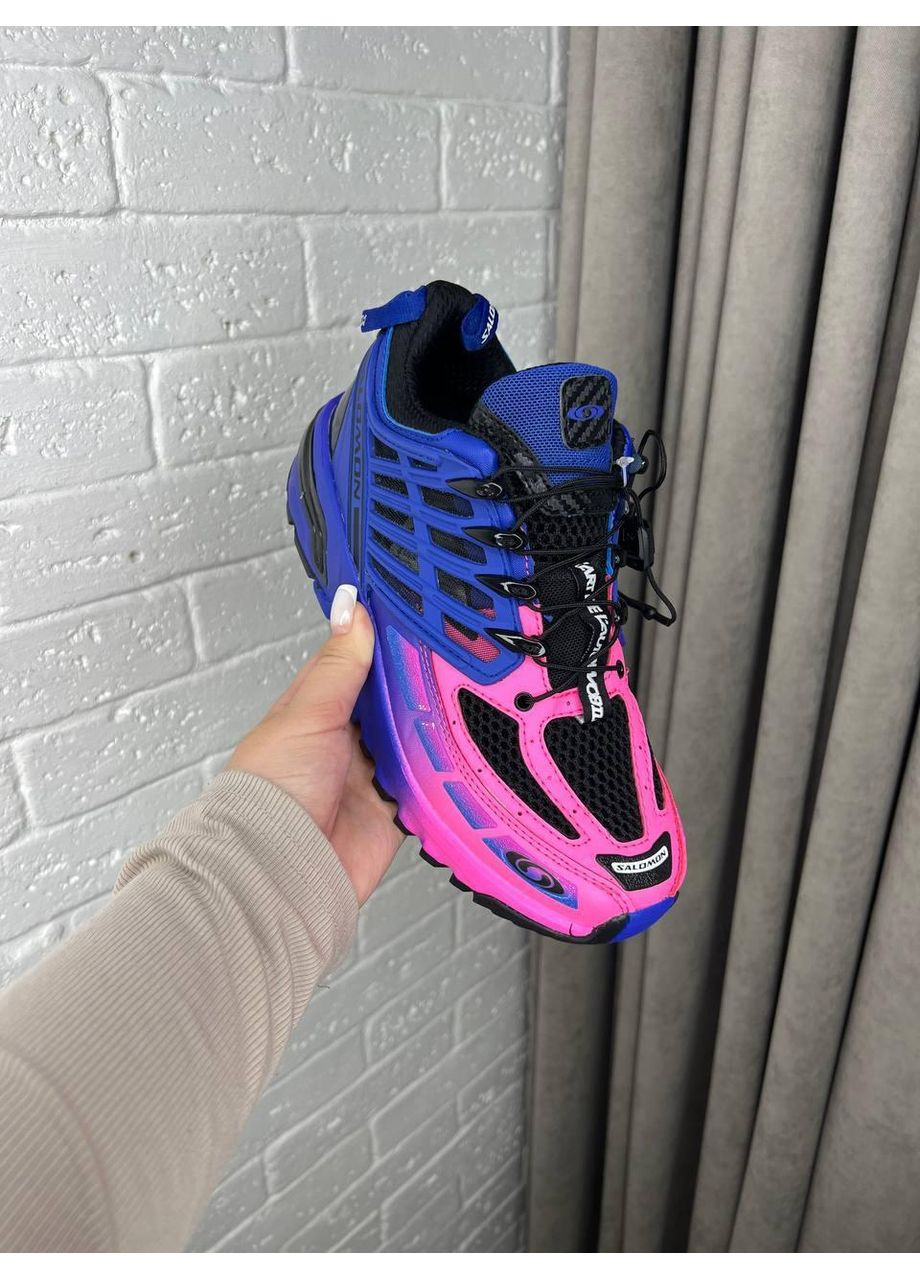 Розовые демисезонные кроссовки мужские salomon acs violet pink саломон No Brand