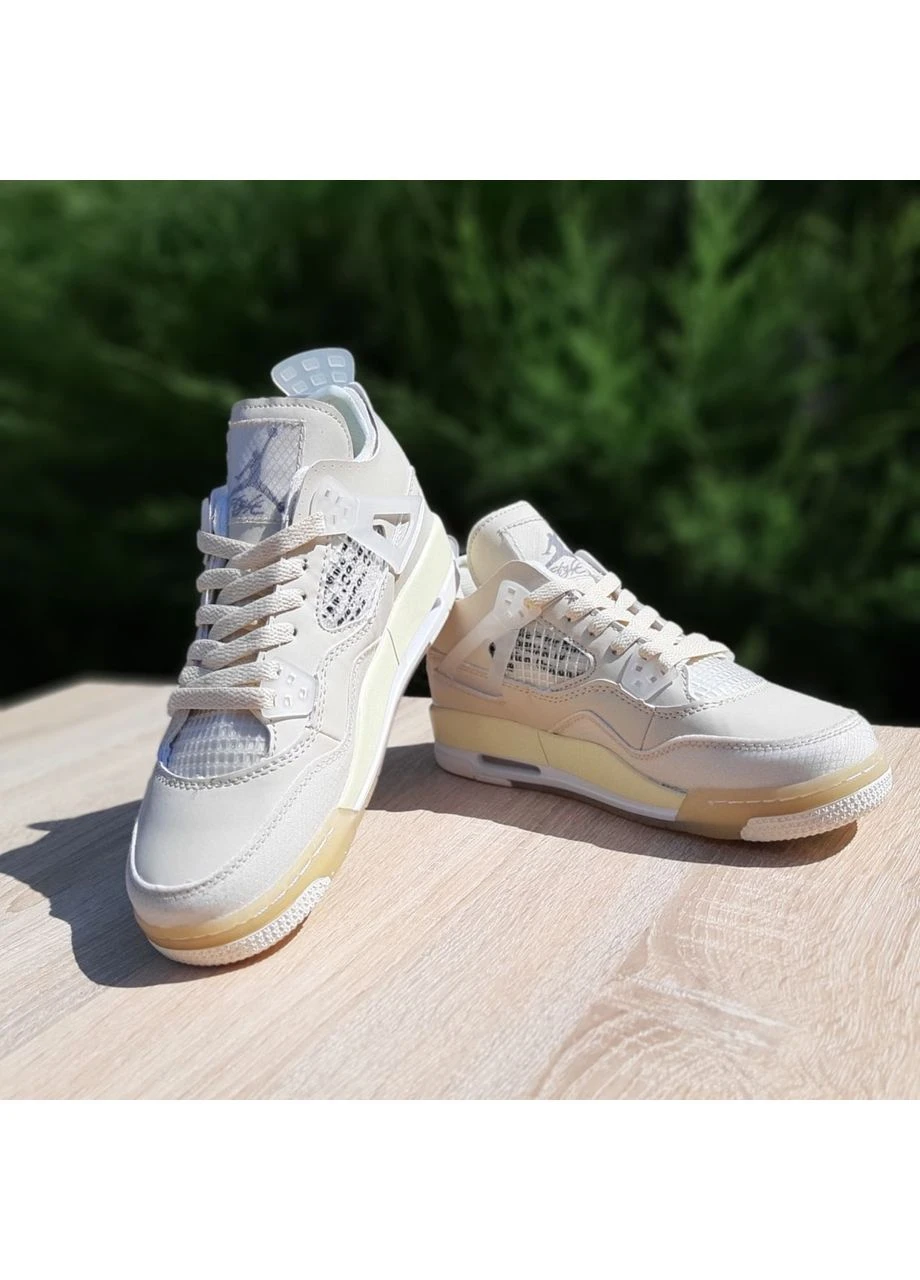 Кросівки жіночі Nike Pegasus Air Jordan 4 бежеві демісезони (397295650)