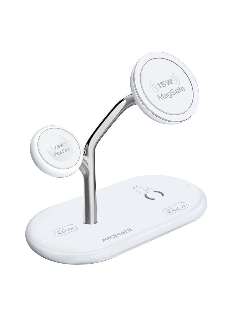 Беспроводное зарядное устройство для Synergy-Pro MagSafe 57W White Promate (341486002)