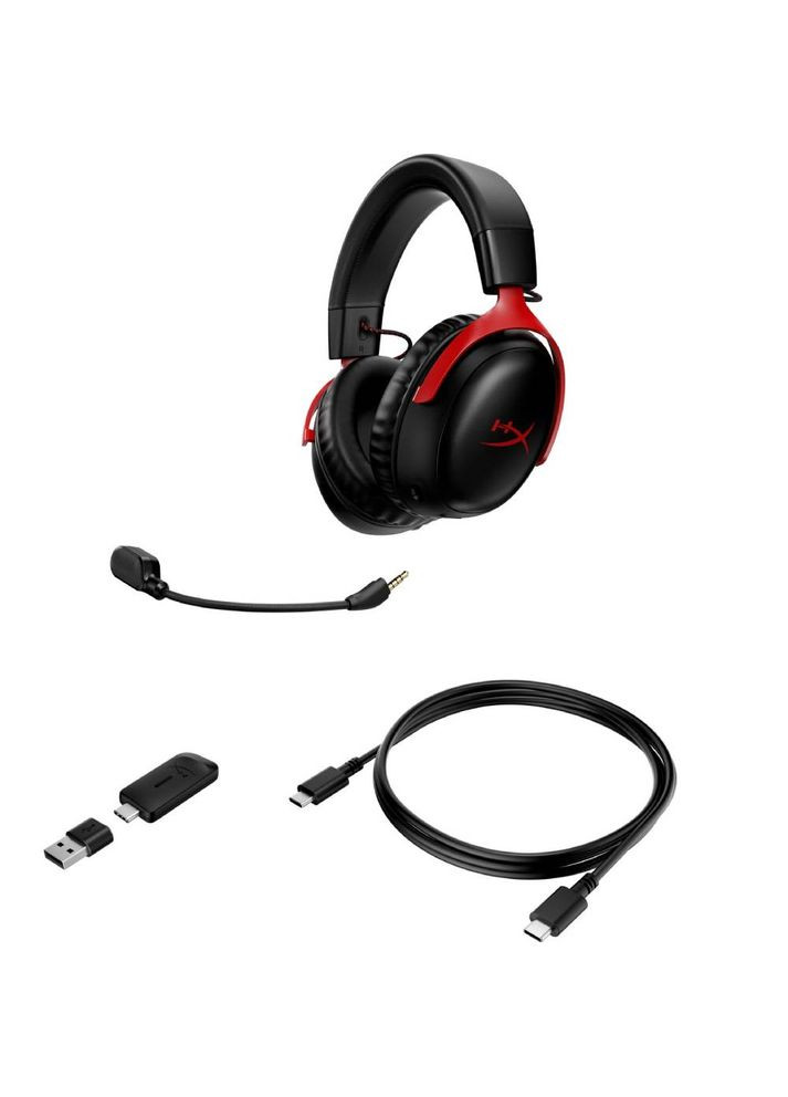 Гарнітура Cloud III WL USB-A/USB-C Black/Red (77Z46AA) HyperX (309147086)