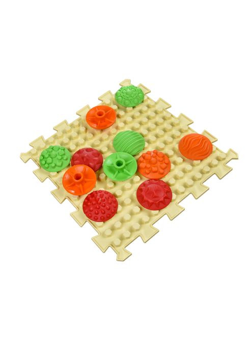 Масажний килимок «Ортек Мікс Пазли» 6 елементів + комплект модулів "Візерунки" 28x28 см Ortek (372128912)