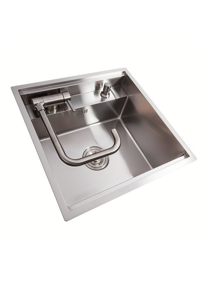 Кухонна мийка CM 50*50 прихована нержавійка Handmade (змішувач в комплекті) Valeso (353747057)