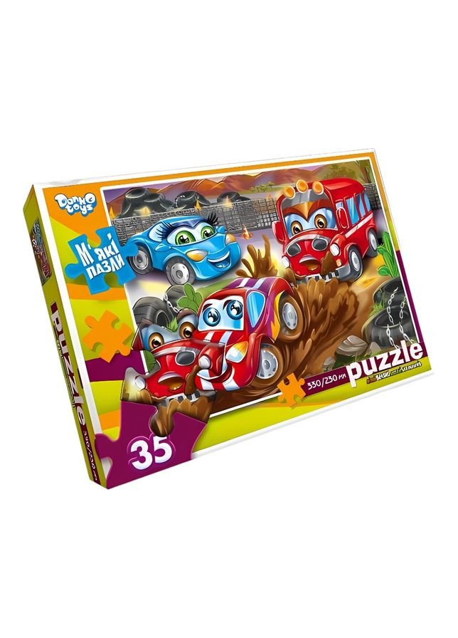 Пазли Машини м'які великі 35 ел (S35-09-11) Danko Toys (364114429)