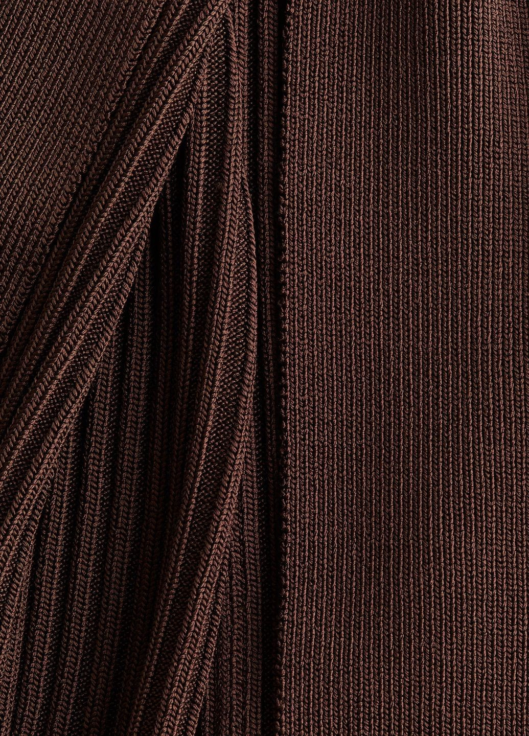 Темно-коричневая кэжуал однотонная юбка H&M