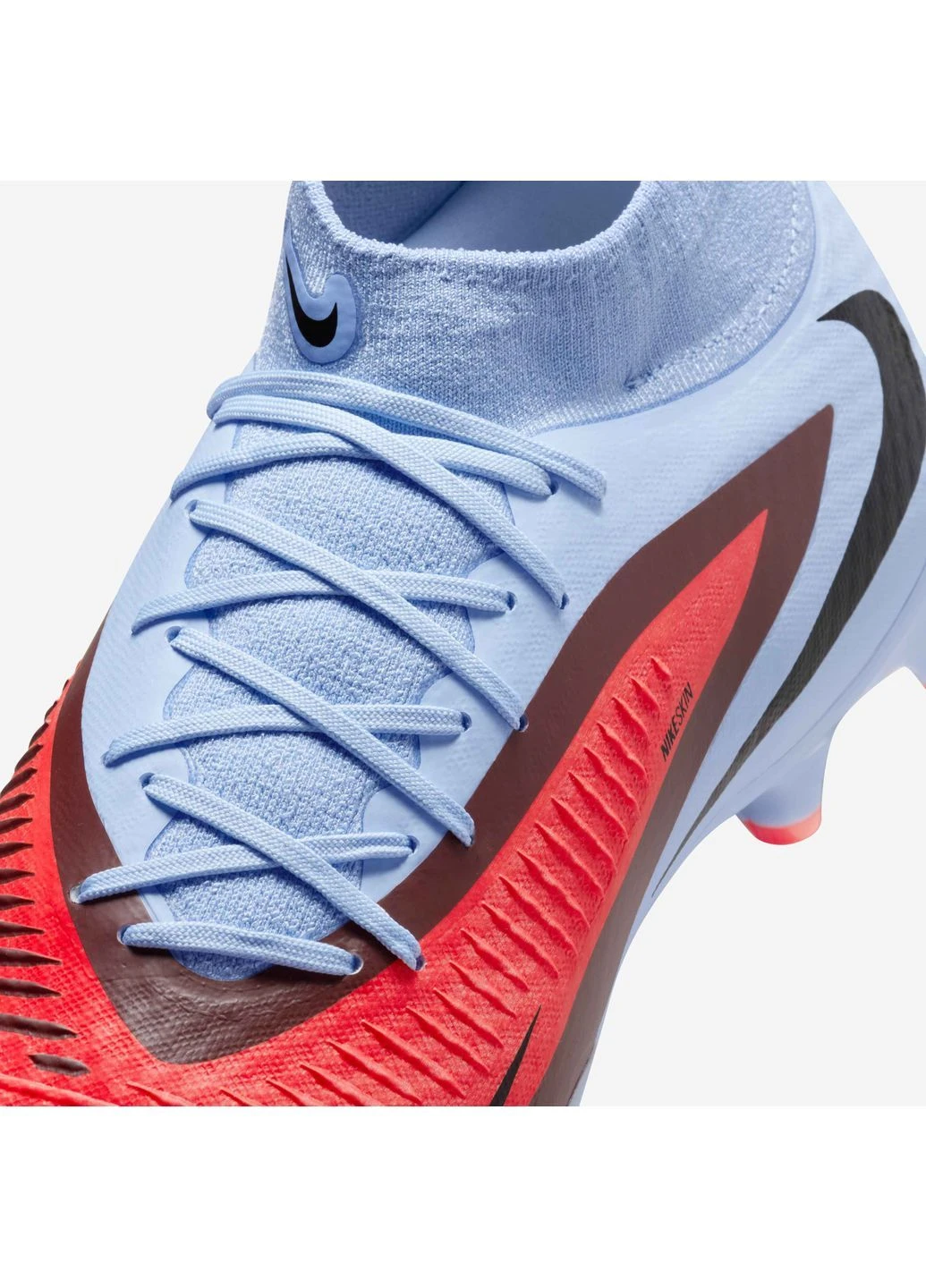 Бежевые бутсы phantom 6 high acad fg/mg Nike
