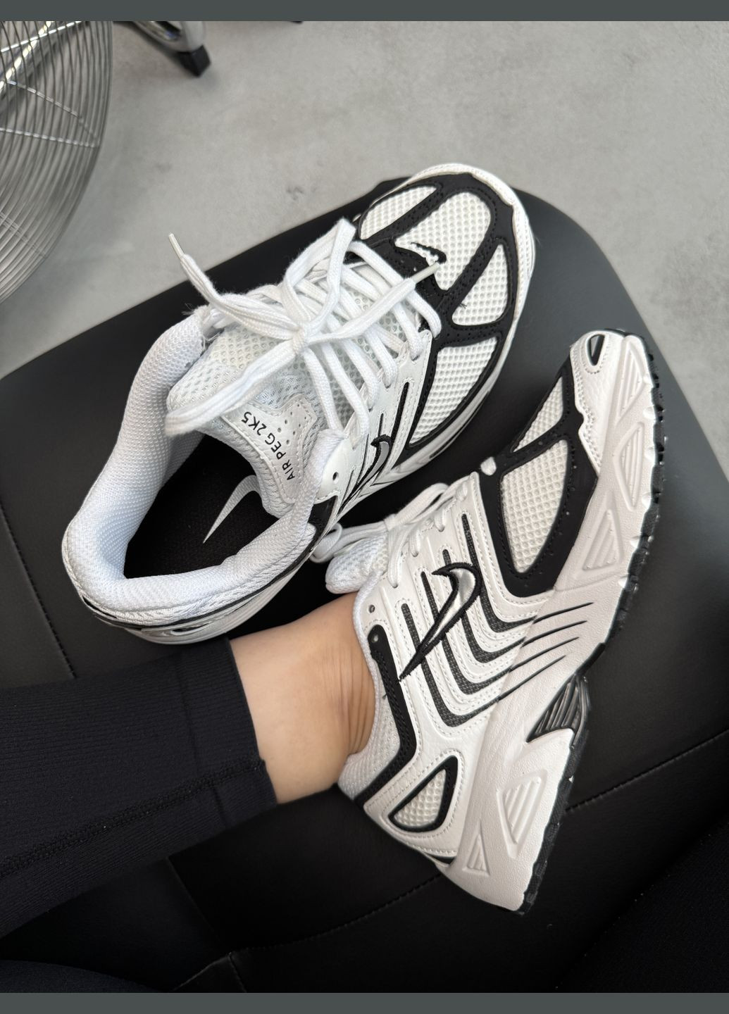 Кросівки жіночі і чоловічі Nike Air Pegasus 2K5 black white | Найк Аір Пегасус 2K5 чорно-білі No Brand чорно-білі демісезони (316091175)