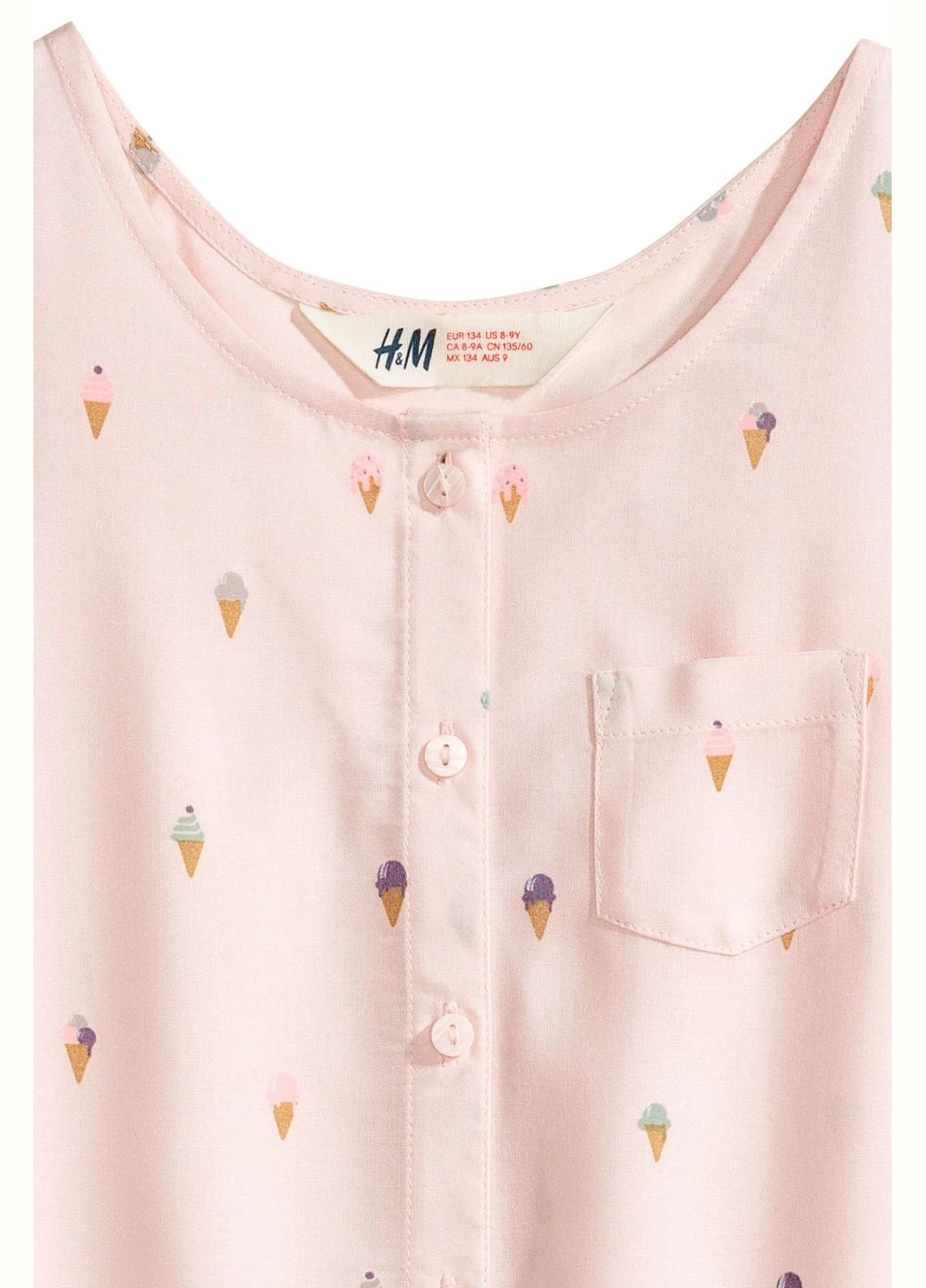 Блуза літо,рожевий в візерунки, H&M (298355338)