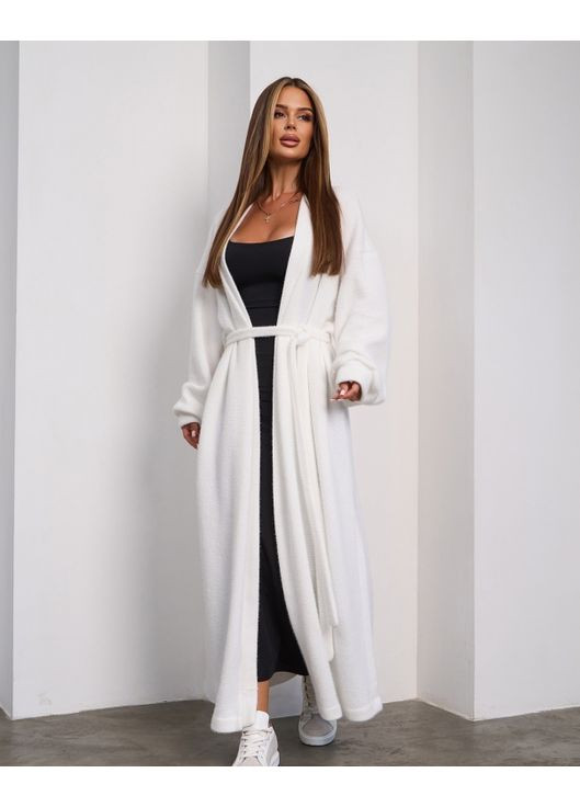 Белый демисезонный кардиган ISSA PLUS